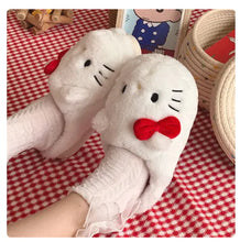 Load image into Gallery viewer, Hello Kitty Plush Slippers
