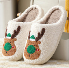 Load image into Gallery viewer, Cozy Reindeer Christmas Slippers
