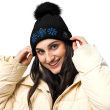 Load image into Gallery viewer, Snow Flake Pom-Pom Beanie!
