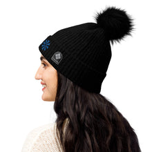 Load image into Gallery viewer, Snow Flake Pom-Pom Beanie!
