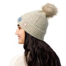 Load image into Gallery viewer, Snow Flake Pom-Pom Beanie!
