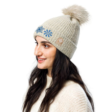 Load image into Gallery viewer, Snow Flake Pom-Pom Beanie!
