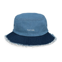 Load image into Gallery viewer, &quot;THAT GIRL&quot; denim bucket hat
