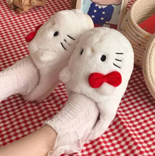 Load image into Gallery viewer, Hello Kitty Plush Slippers
