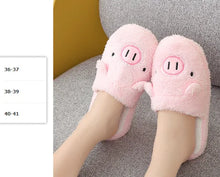 Load image into Gallery viewer, Piggy Face Slippers
